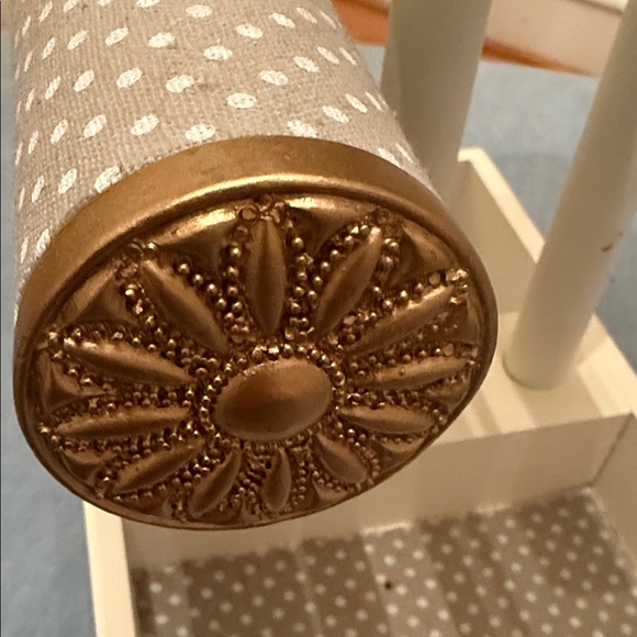 Polka Dot Jewelry Organizer with Gold Accents - Picture 4 of 7